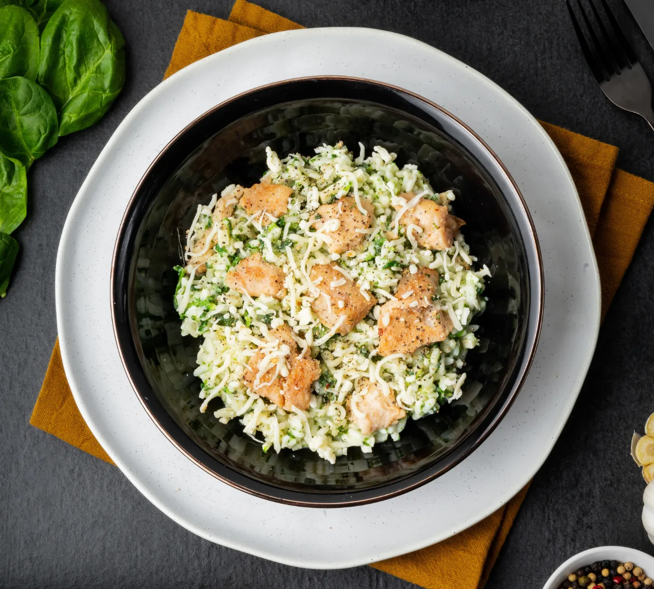 Risotto Spinazie - Chicken