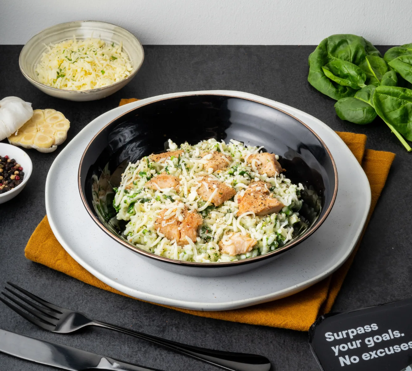 Risotto Spinazie - Chicken