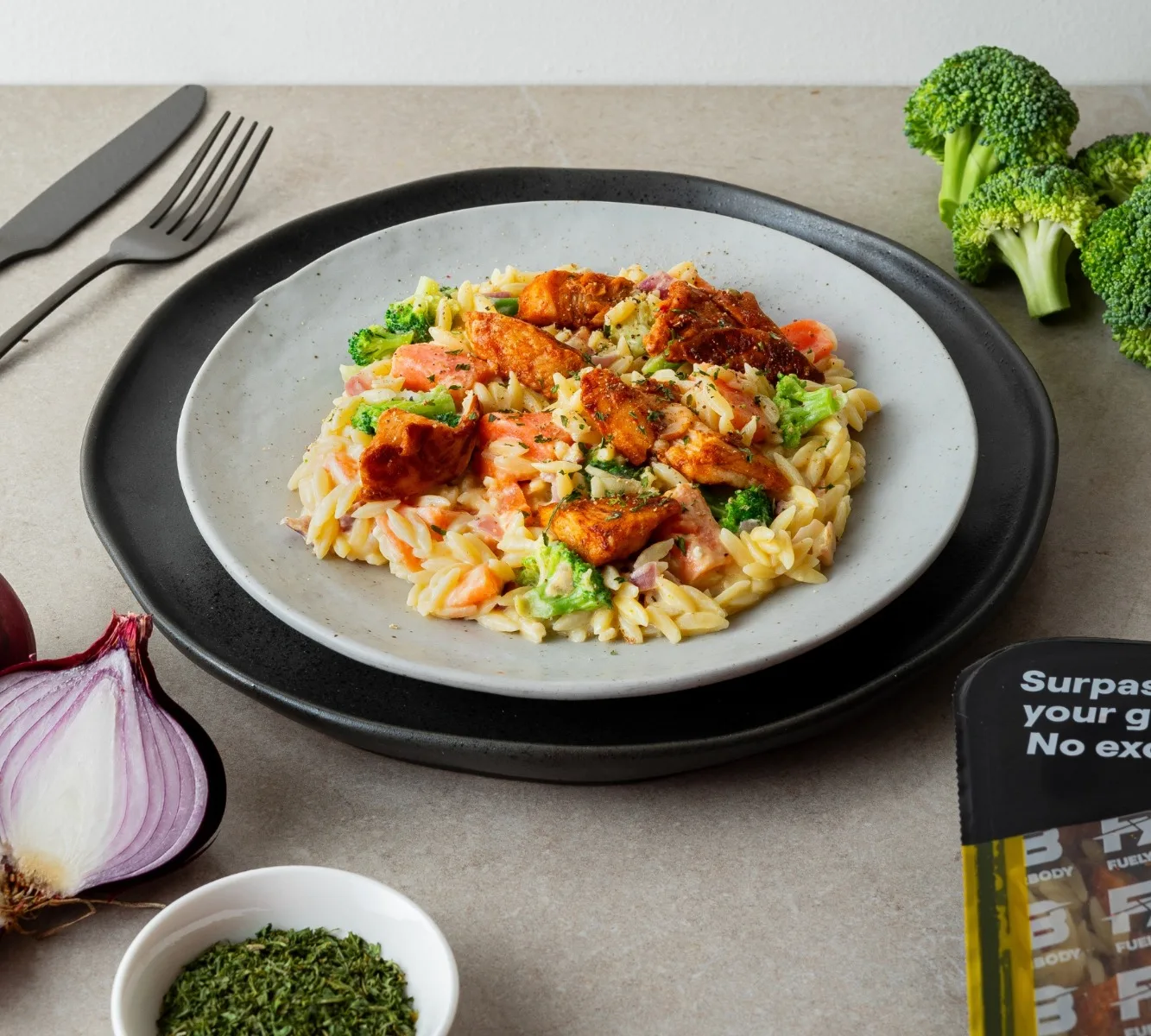 Orzo - Honey Mustard Chicken