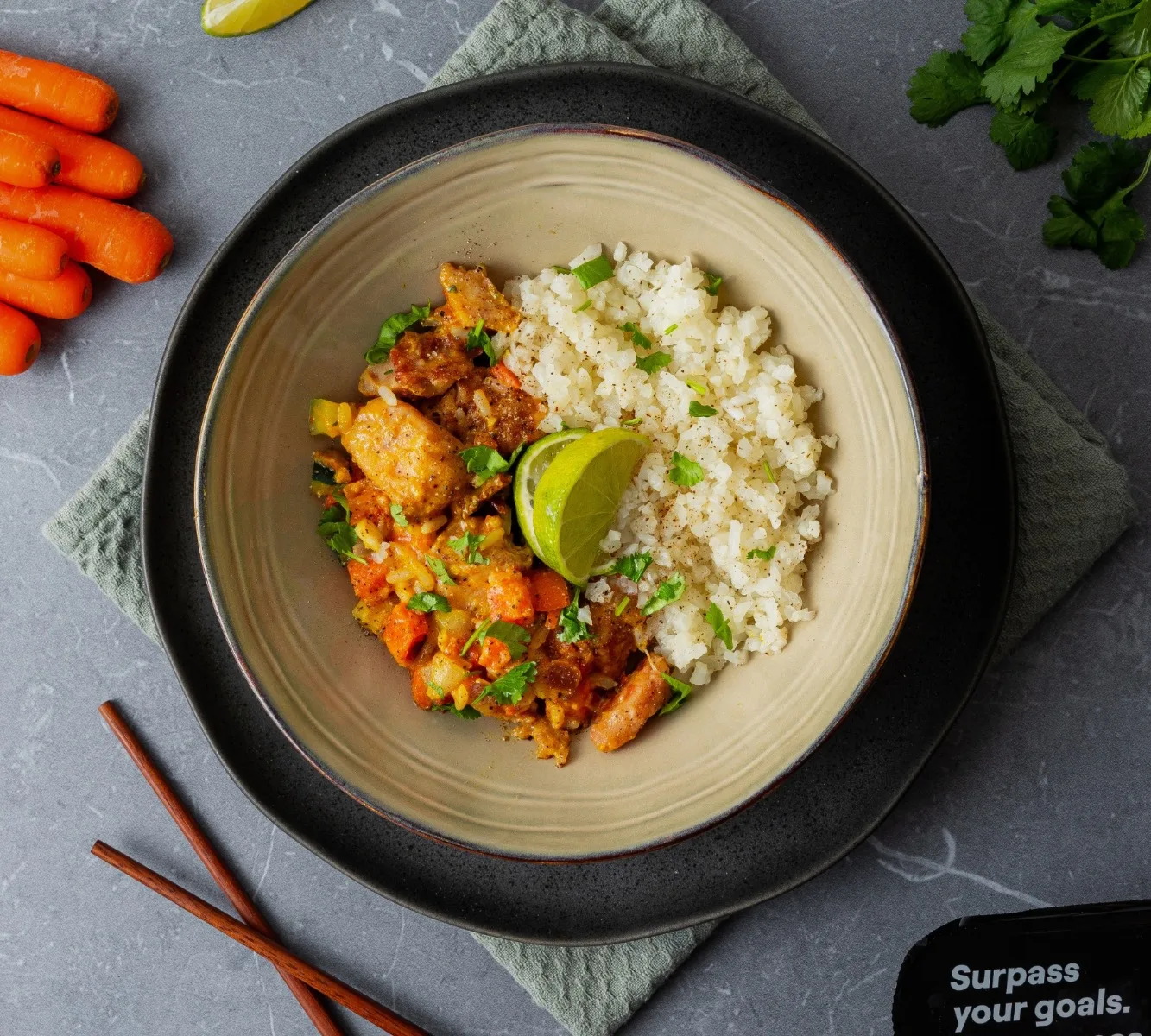 Bloemkoolrijst - Thai Curry [LOWCARB]